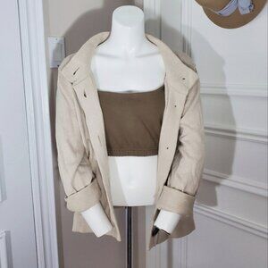 BANANA REPUBLIC Pre-Vintage Cotton Mock Neck Cardigan